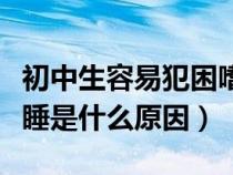 初中生容易犯困嗜睡是什么原因（容易犯困嗜睡是什么原因）