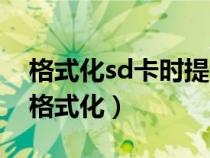 格式化sd卡时提示写保护（sd卡写保护无法格式化）