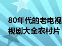 80年代的老电视剧农村故事片（80年代老电视剧大全农村片）