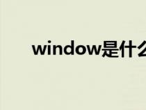 window是什么（winall是什么系统）