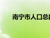 南宁市人口总数2023（南宁市人口）