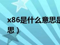 x86是什么意思是什么处理器（x86是什么意思）