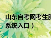 山东自考网考生服务平台（山东自考网上报名系统入口）