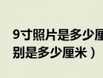 9寸照片是多少厘米 长宽（9寸照片的长宽分别是多少厘米）