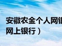 安徽农金个人网银专业版下载（安徽农金个人网上银行）