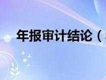 年报审计结论（年度财务审计报告模板）