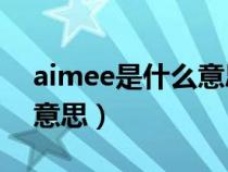 aimee是什么意思中文翻译（Aimee是什么意思）