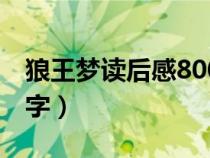 狼王梦读后感800字作文（狼王梦读后感800字）