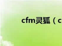 cfm灵狐（cf夜灵狐傉流水图禁）