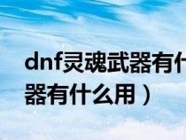 dnf灵魂武器有什么用如何幻化（dnf灵魂武器有什么用）