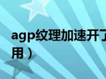 agp纹理加速开了会卡吗（agp纹理加速不可用）