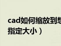 cad如何缩放到想要的尺寸（cad怎么缩放到指定大小）