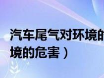 汽车尾气对环境的危害主要有（汽车尾气对环境的危害）