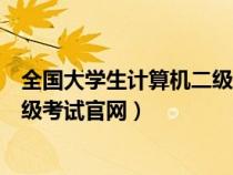 全国大学生计算机二级考试官网登录（全国大学生计算机二级考试官网）