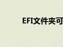 EFI文件夹可以删除吗（efi文件）