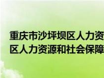 重庆市沙坪坝区人力资源和社会保障局官网（重庆市沙坪坝区人力资源和社会保障局）