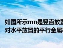 如图所示mn是竖直放置的两平行金属板（如图所示mn为一对水平放置的平行金属板）