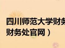 四川师范大学财务处官网入口（四川师范大学财务处官网）