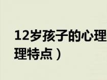 12岁孩子的心理特点怎么写（12岁孩子的心理特点）