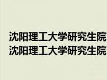 沈阳理工大学研究生院官网2023年计算机技术录取分数线（沈阳理工大学研究生院官网）