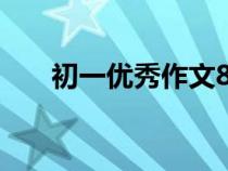 初一优秀作文800字（初一优秀作文）