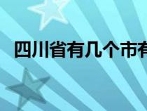 四川省有几个市有地铁（四川省有几个市）