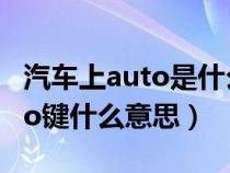 汽车上auto是什么意思有什么功能（汽车auto键什么意思）