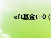 eft基金t+0（EFT基金是什么意思）