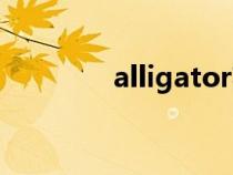 alligator英文（alligator）