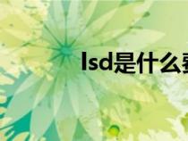 lsd是什么费用（LSD是什么）