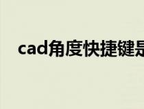 cad角度快捷键是什么（cad角度快捷键）