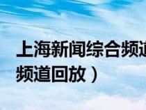 上海新闻综合频道回放+高清（上海新闻综合频道回放）