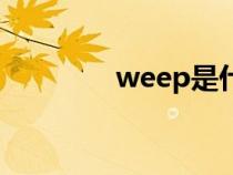 weep是什么意思（weep）