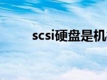 scsi硬盘是机械硬盘吗（scsi硬盘）