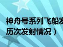 神舟号系列飞船发射成功的时间（神舟号飞船历次发射情况）