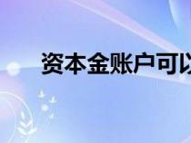 资本金账户可以开几个（资本金账户）