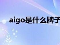 aigo是什么牌子u盘（aigo是什么牌子）