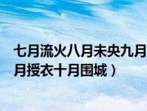 七月流火八月未央九月授衣出自哪里（七月流火八月未央九月授衣十月围城）