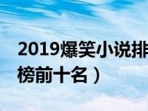 2019爆笑小说排行榜前10名（爆笑小说排行榜前十名）