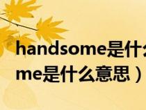 handsome是什么意思翻译成中文（handsome是什么意思）