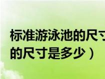 标准游泳池的尺寸是多少平方米（标准游泳池的尺寸是多少）