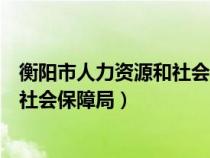 衡阳市人力资源和社会保障局网站（衡阳市人力资源资源和社会保障局）