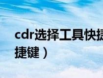 cdr选择工具快捷键是什么（cdr选择工具快捷键）