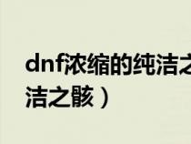 dnf浓缩的纯洁之骸有什么用（dnf浓缩的纯洁之骸）