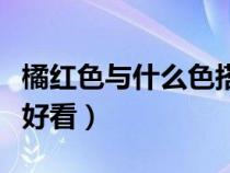 橘红色与什么色搭配最佳（橘红色配什么颜色好看）