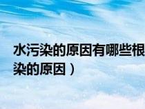 水污染的原因有哪些根据不同点污染源可以分为几类（水污染的原因）