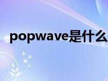 popwave是什么意思（wave是什么意思）