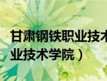 甘肃钢铁职业技术学院录取查询（甘肃钢铁职业技术学院）