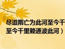 尽道隋亡为此河至今千里赖通波中此河指（尽道隋亡为此河至今千里赖通波此河）