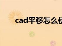 cad平移怎么使用（cad平移怎么用）